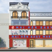 Thiết kế nội thất shop mẹ và bé Mai Hân Baby 